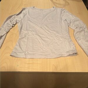 Women's White Long Sleeve Top